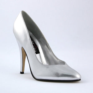 SEDUCE-420V Pleaser Sexy Shoe 5" Heel Silver Fetish Footwear