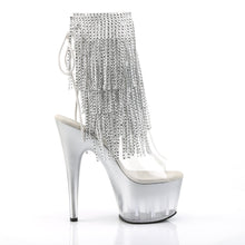 Load image into Gallery viewer, ADORE-1017RSFT 7&quot; Heel Clear Silver Strippers Ankle Boots