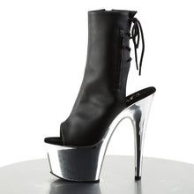 Load image into Gallery viewer, ADORE-1018 Pleasers 7 Inch Heel Black Strippers Ankle Boots