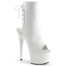 Load image into Gallery viewer, ADORE-1018 Pleasers 7 Inch Heel White Strippers Ankle Boots