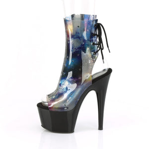 ADORE-1018C-COSMOS 7" Blue and Purple Strippers Ankle Boots