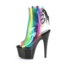 Load image into Gallery viewer, ADORE-1018C-RB Pleaser 7&quot; Heel Rainbow Strippers Ankle Boots