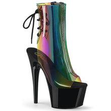 Load image into Gallery viewer, ADORE-1018C-RB Pleaser 7&quot; Heel Rainbow Strippers Ankle Boots