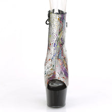 Load image into Gallery viewer, ADORE-1018SP 7&quot; Heel Multi-Color Snake Strippers Ankle Boots