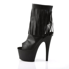 Load image into Gallery viewer, ADORE-1019 Pleaser 7&quot; Heel Black Exotic Dancing Ankle Boots