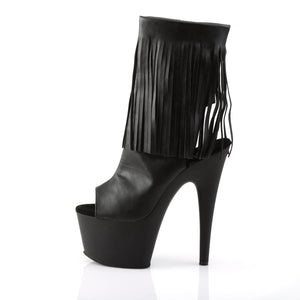 ADORE-1019 Pleaser 7" Heel Black Exotic Dancing Ankle Boots