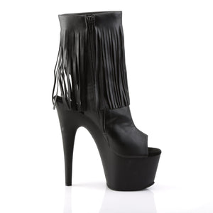 ADORE-1019 Pleaser 7" Heel Black Exotic Dancing Ankle Boots