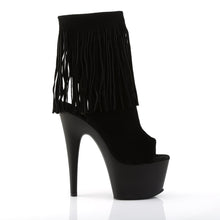 Load image into Gallery viewer, ADORE-1019 7 Inch Heel Black Suede Exotic Dancing Ankle Boot