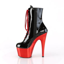 Load image into Gallery viewer, ADORE-1020 7&quot; Heel Black Red Chrome Exotic Dance Ankle Boots