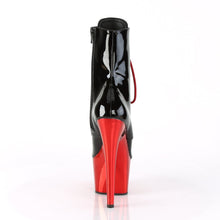 Load image into Gallery viewer, ADORE-1020 7&quot; Heel Black Red Chrome Exotic Dance Ankle Boots