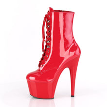 Load image into Gallery viewer, ADORE-1020 Pleaser 7 Inch Heel Red Exotic Dancing Ankle Boot