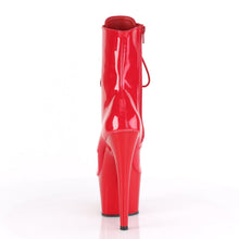 Load image into Gallery viewer, ADORE-1020 Pleaser 7 Inch Heel Red Exotic Dancing Ankle Boot