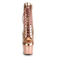 Load image into Gallery viewer, ADORE-1020 7&quot; Rose Gold Metallic Exotic Dancer Ankle Boots