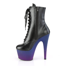 Load image into Gallery viewer, ADORE-1020BP Pleaser 7&quot; Heel Black Exotic Dancing Ankle Boot