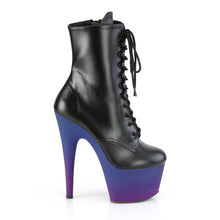 Load image into Gallery viewer, ADORE-1020BP Pleaser 7&quot; Heel Black Exotic Dancing Ankle Boot