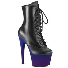 Load image into Gallery viewer, ADORE-1020BP Pleaser 7&quot; Heel Black Exotic Dancing Ankle Boot