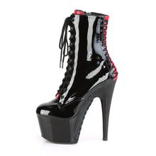 Load image into Gallery viewer, ADORE-1020FH 7&quot; Heel Black Red Exotic Dancing Ankle Boots