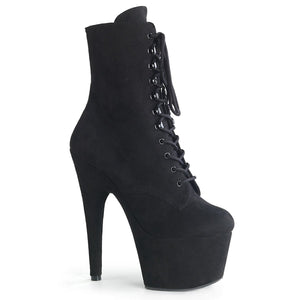 ADORE-1020FS Pleaser 7" Heel Black Exotic Dancing Ankle Boot