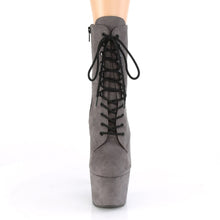 Load image into Gallery viewer, ADORE-1020FS Pleaser 7&quot; Heel Grey Exotic Dance Ankle Boots