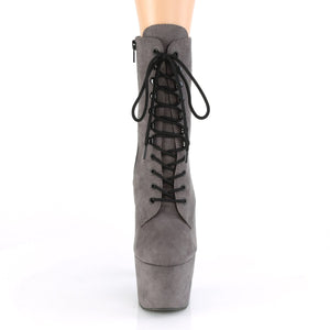 ADORE-1020FS Pleaser 7" Heel Grey Exotic Dance Ankle Boots