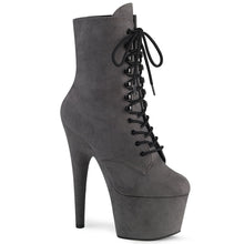 Load image into Gallery viewer, ADORE-1020FS Pleaser 7&quot; Heel Grey Exotic Dance Ankle Boots