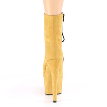 Load image into Gallery viewer, ADORE-1020FS 7 Inch Heel Mustard Exotic Dancing Ankle Boots