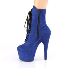 Load image into Gallery viewer, ADORE-1020FS 7&quot; Heel Royal Blue Exotic Dancing Ankle Boots