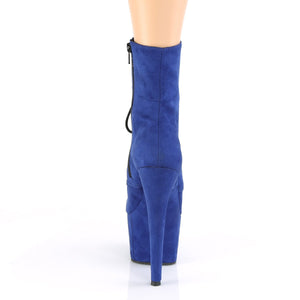 ADORE-1020FS 7" Heel Royal Blue Exotic Dancing Ankle Boots