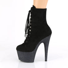 Load image into Gallery viewer, ADORE-1020FSMG 7 Inch Heel Black Exotic Dancing Ankle Boots