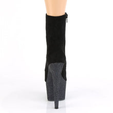 Load image into Gallery viewer, ADORE-1020FSMG 7 Inch Heel Black Exotic Dancing Ankle Boots