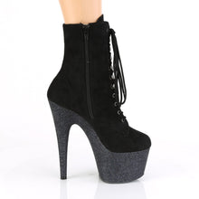 Load image into Gallery viewer, ADORE-1020FSMG 7 Inch Heel Black Exotic Dancing Ankle Boots