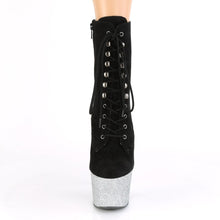 Load image into Gallery viewer, ADORE-1020FSMG 7 Inch Heel Black Exotic Dancing Ankle Boots