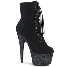 Load image into Gallery viewer, ADORE-1020FSMG 7 Inch Heel Black Exotic Dancing Ankle Boots