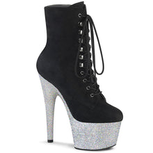 Load image into Gallery viewer, ADORE-1020FSMG 7 Inch Heel Black Exotic Dancing Ankle Boots