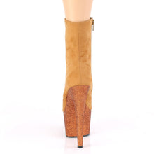 Load image into Gallery viewer, ADORE-1020FSMG 7&quot; Heel Camel Exotic Dancing Ankle Boots