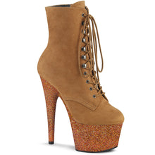 Load image into Gallery viewer, ADORE-1020FSMG 7&quot; Heel Camel Exotic Dancing Ankle Boots