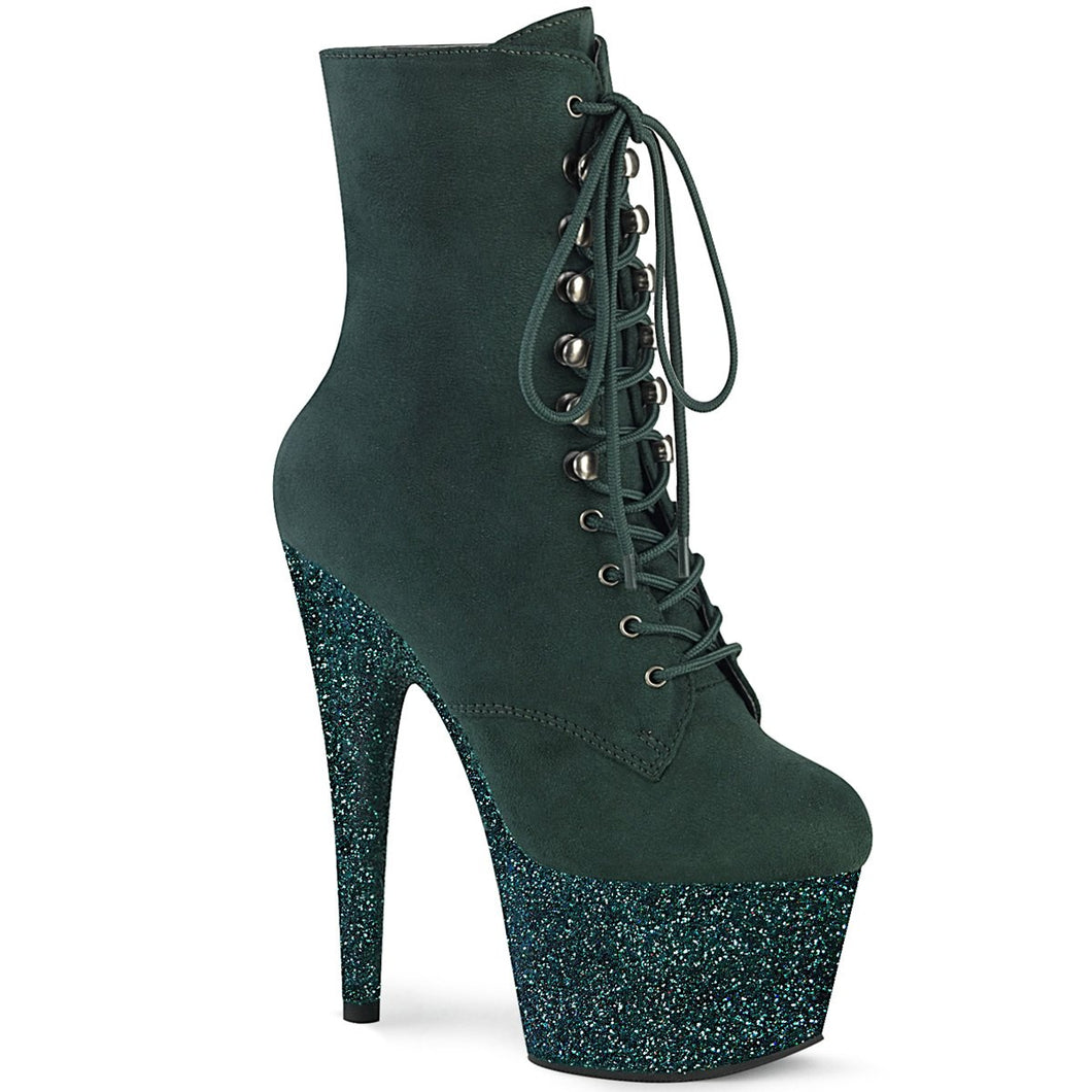 ADORE-1020FSMG 7 Inch Emerald Green Exotic Dancer Ankle Boot