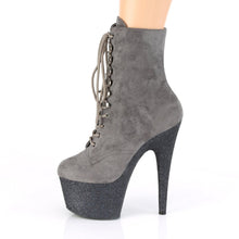 Load image into Gallery viewer, ADORE-1020FSMG 7&quot; Heel Grey Exotic Dancing Ankle Boots