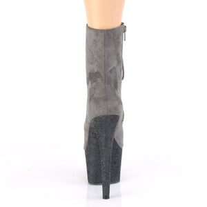 ADORE-1020FSMG 7" Heel Grey Exotic Dancing Ankle Boots