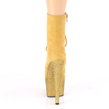 Load image into Gallery viewer, ADORE-1020FSMG 7 Inch Heel Mustard Exotic Dancing Ankle Boot