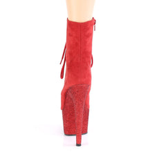 Load image into Gallery viewer, ADORE-1020FSMG Pleaser 7&quot; Heel Red Exotic Dancing Ankle Boot