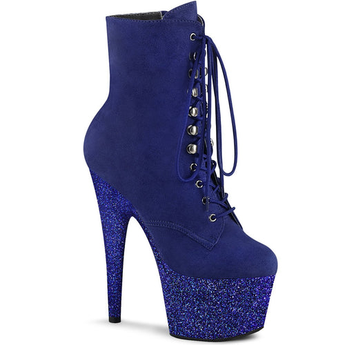 ADORE-1020FSMG 7 Inch Heel R. Blue Exotic Dancing Ankle Boot