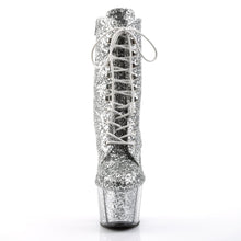 Load image into Gallery viewer, ADORE-1020G 7&quot; Heel Silver Glitter Exotic Dancing Ankle Boot