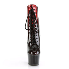 Load image into Gallery viewer, ADORE-1020OMB Pleasers 7&quot; Heel Red Pole Dancing Ankle Boots