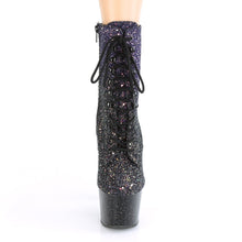 Load image into Gallery viewer, ADORE-1020OMBG 7&quot; Heel Purple Glitter Pole Dance Ankle Boots