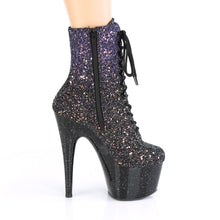 Load image into Gallery viewer, ADORE-1020OMBG 7&quot; Heel Purple Glitter Pole Dance Ankle Boots