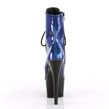 Load image into Gallery viewer, ADORE-1020SHG 7&quot; Heel Blue Purple Pole Dancer Ankle Boots