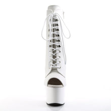 Load image into Gallery viewer, ADORE-1021 Pleaser 7 Inch Heel White Pole Dancer Ankle Boots