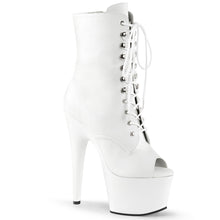 Load image into Gallery viewer, ADORE-1021 Pleaser 7 Inch Heel White Pole Dancer Ankle Boots