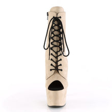 Load image into Gallery viewer, ADORE-1021FS Pleaser 7 Inch Heel Beige Strippers Ankle Boots